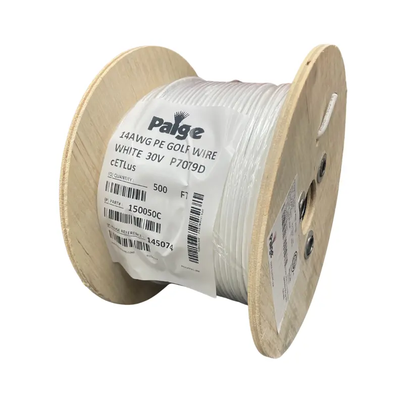 Paige - 14/1 X 500' - 14 Awg Underground Sprinkler Wire (White) 1