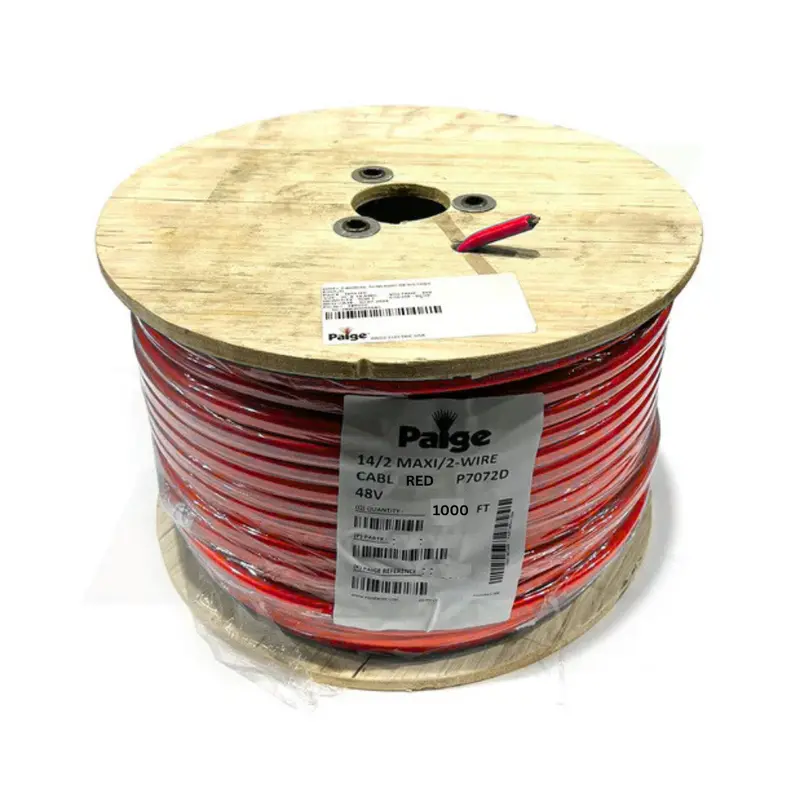 Paige - 14/2 X 1000' - 14 Awg 2-Conductor Maxi Wire Decoder Cable (Red) 1