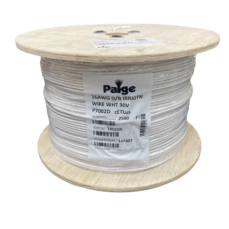 Paige - 16/1 X 2500' - 16 Awg Underground Sprinkler Wire (White) 1