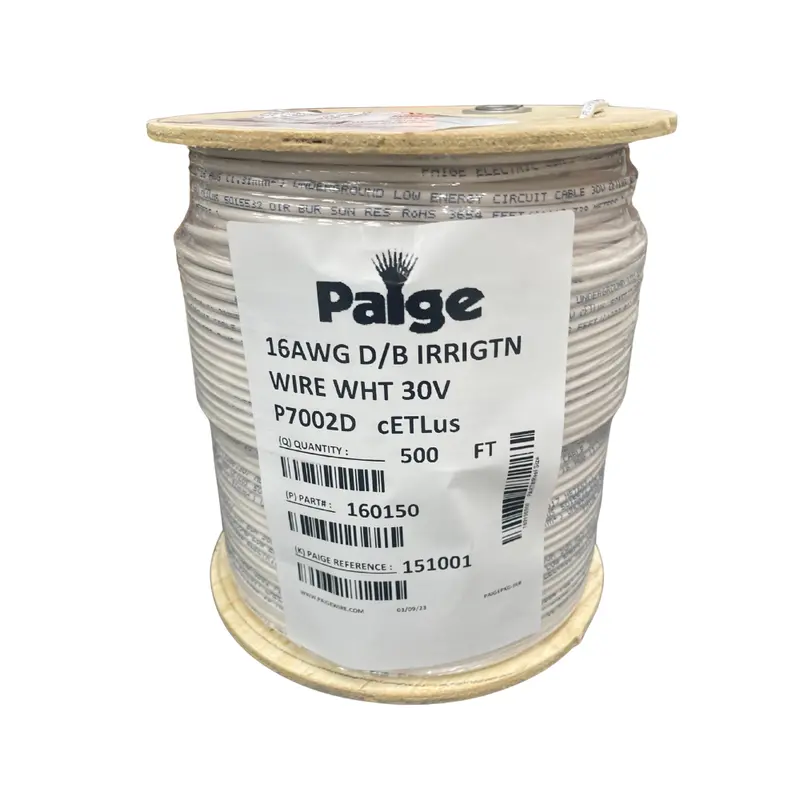 Paige - 16/1 X 500' - 16 Awg Underground Sprinkler Wire (White) 1