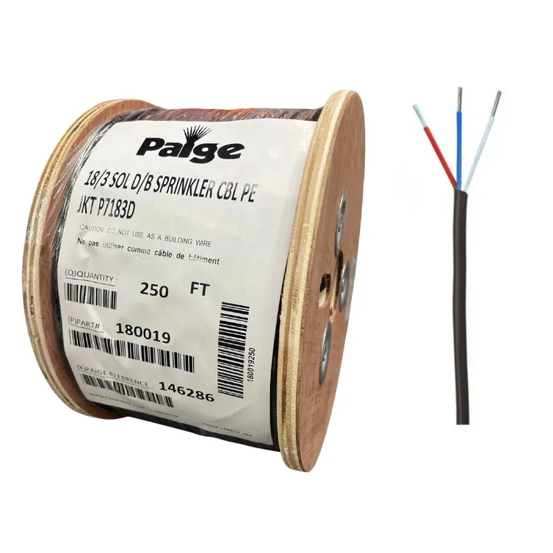 Paige - 18/3 X 250' - 18 Awg 3 Conductor Underground Sprinkler Wire 1