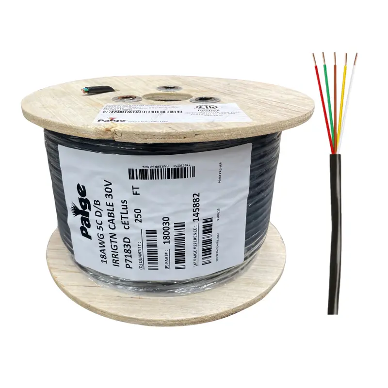 Paige - 18/5 X 250' - 18 Awg 5 Conductor Underground Sprinkler Wire 1