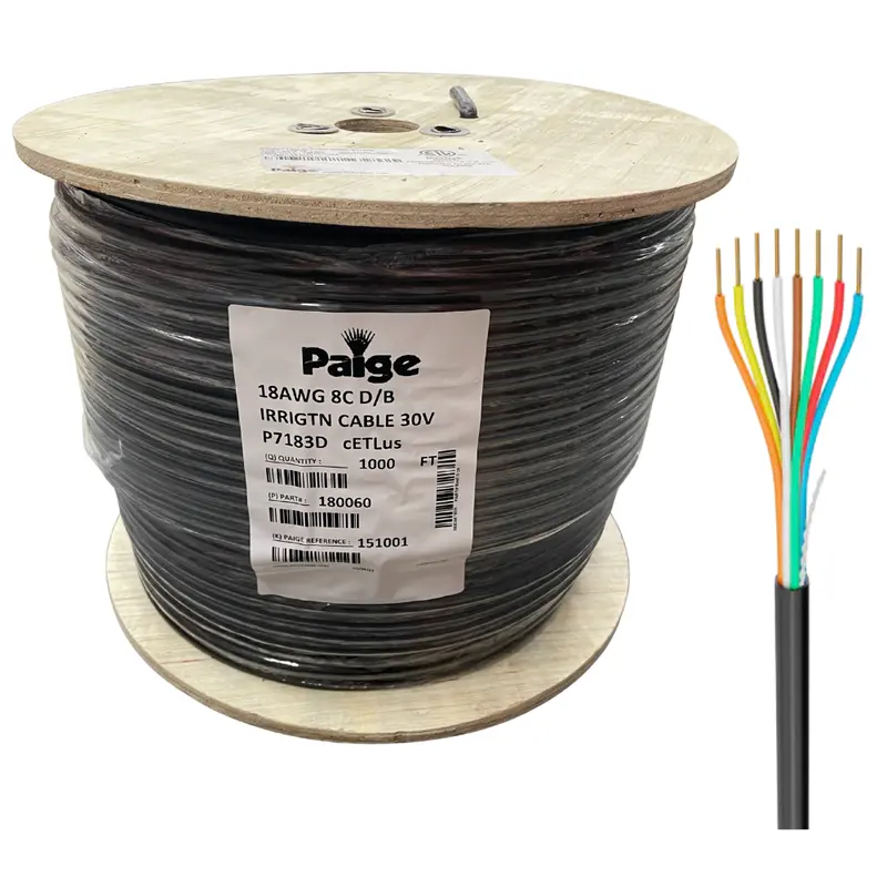 Paige - 18/8 X 1000' - 18 Awg 8 Conductor Underground Sprinkler Wire 1