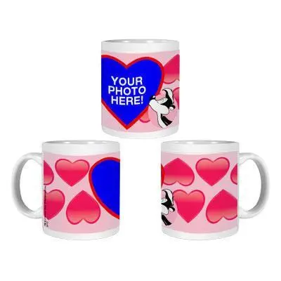 Pepe Le Pew Kiss Kiss Custom Photo Mug 1