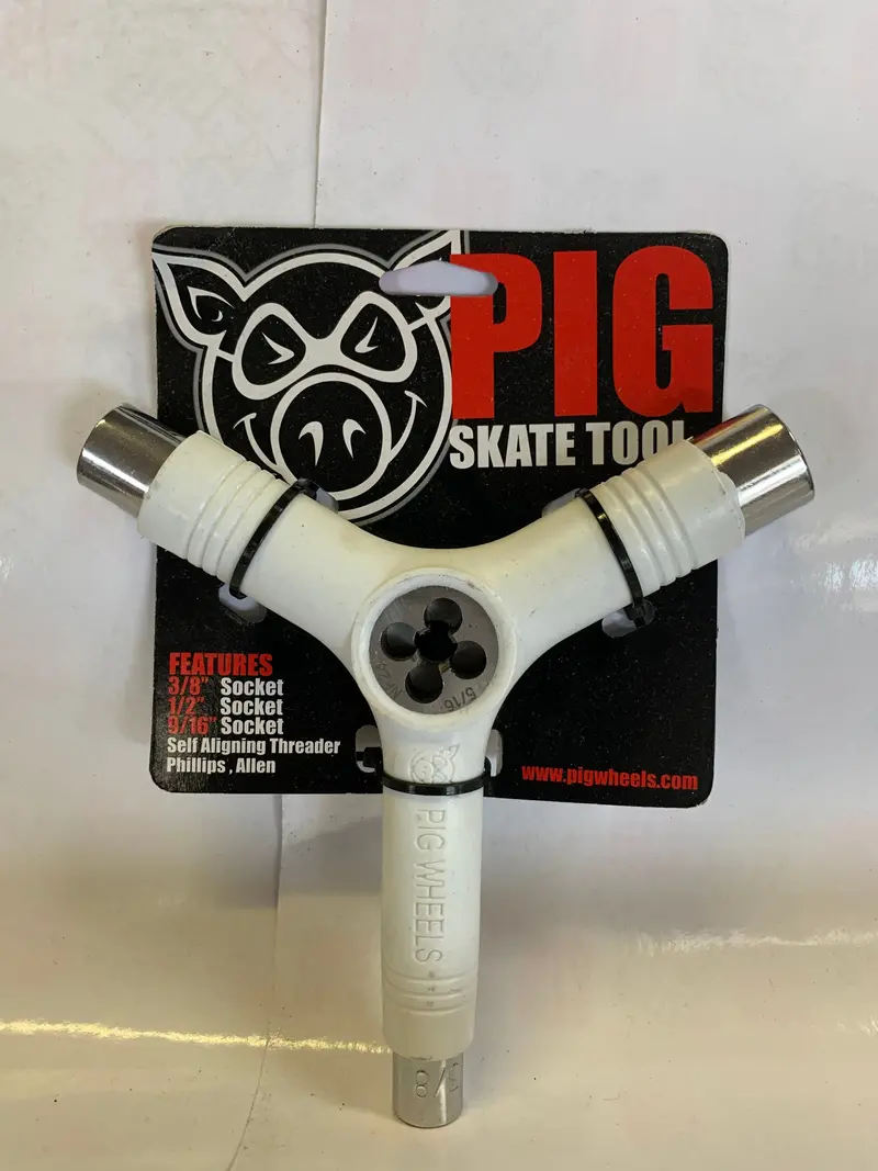 Pig Skateboard Tool White 1