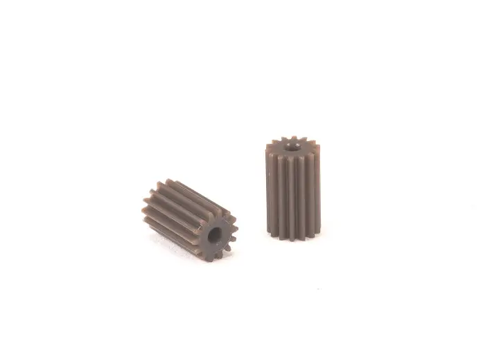 Pn Racing: Pnwc Machine Cut Delrin 64P 14T Long Pinion (2Pcs) 1