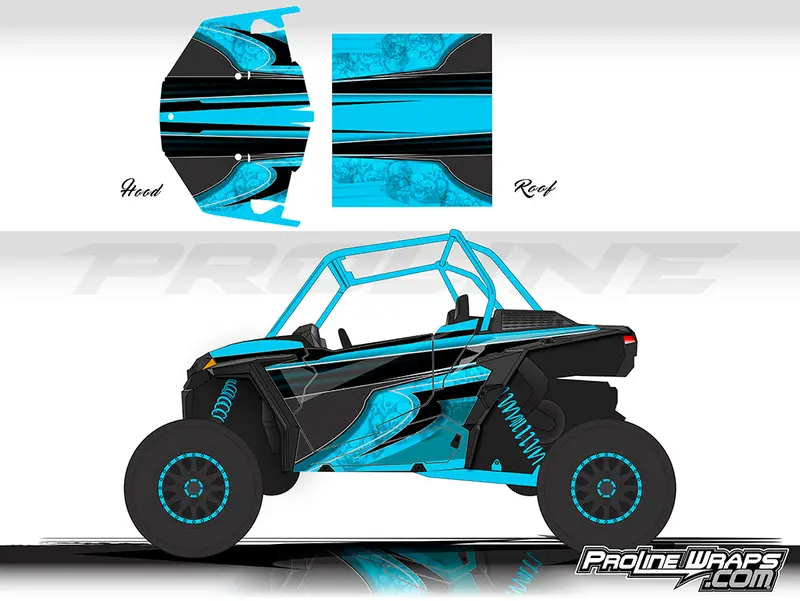 Poison-Themed Graphics Wrap for Polaris RZR XP 1000