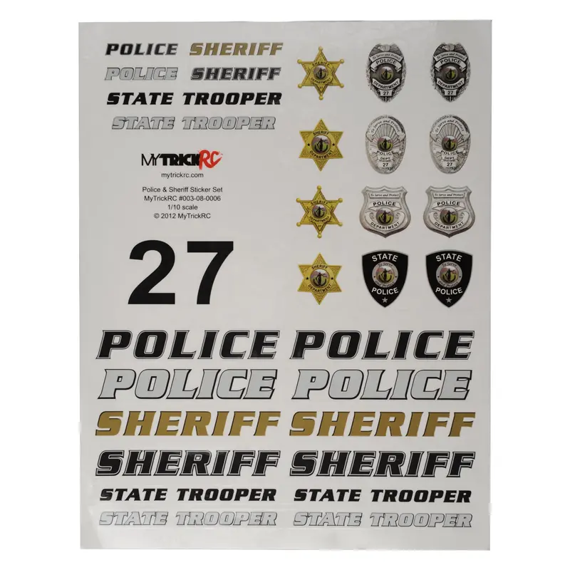 Police And Sheriff Sticker Set 1