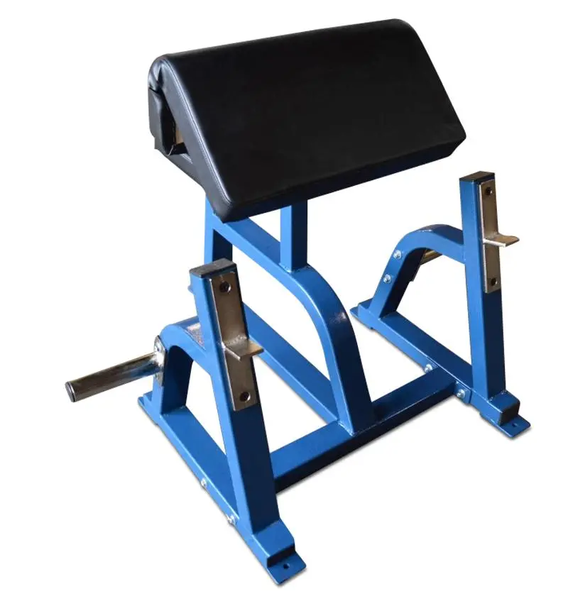 Preacher Curl Bench W/ 2 Weight Holders - Usa Made 1