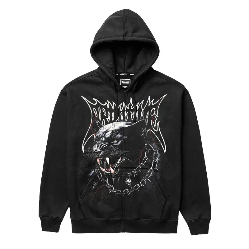 Primitive Abyss Zip Hood - Black 1