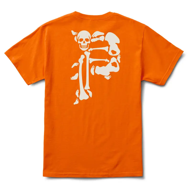 Primitive Dirty P Bones Tee - Orange 1