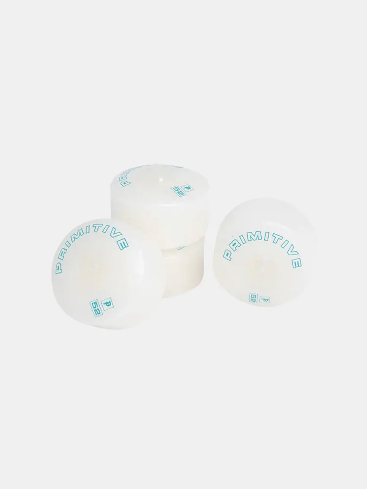 Primitive Wax Skate Wheel Candle - White 1