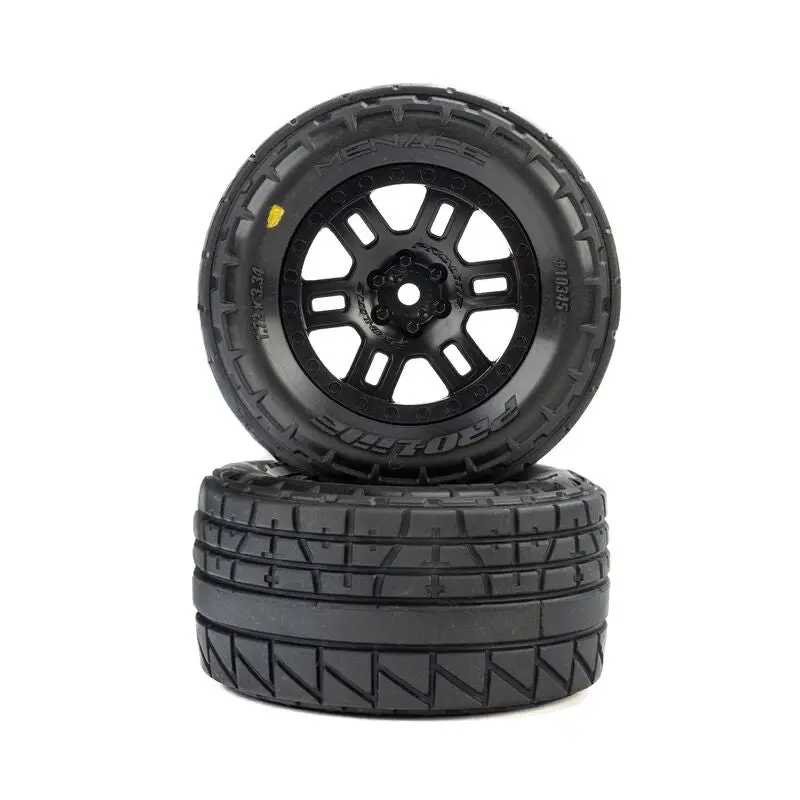 Proline: Menace Mounted Street Tires For Arrma Mini Kraton 1