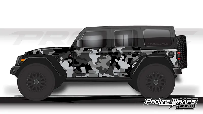 Proline Wraps - Jeep Wrangler Jl Wrap Kit 4Dr - Camo 1