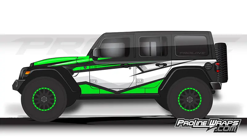 Proline Wraps - Jeep Wrangler Jl Wrap Kit 4Dr - Cliff 2