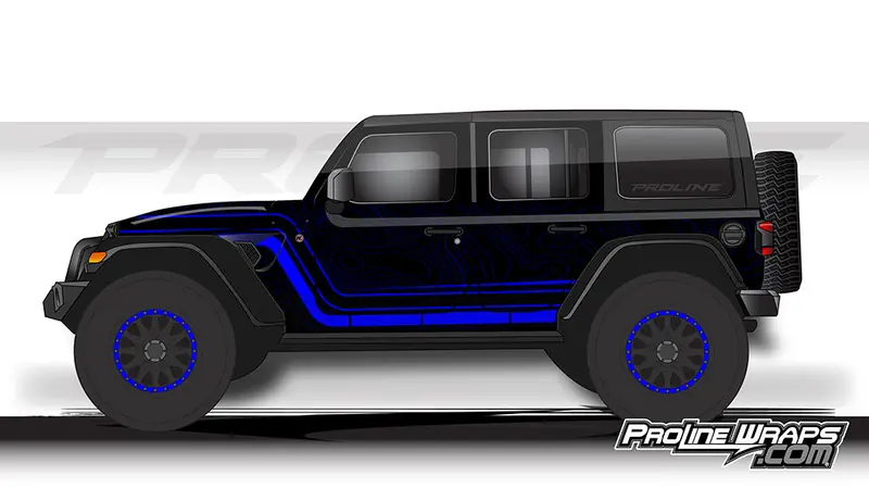 Proline Wraps - Jeep Wrangler Jl Wrap Kit 4Dr  - Topo 1