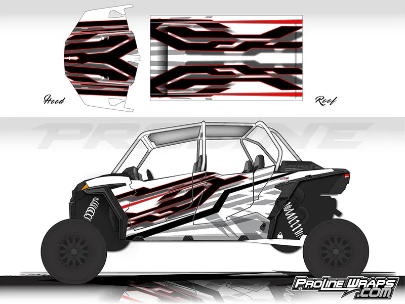 Proline Wraps MATRIX Vinyl Wrap for Polaris RZR XP 4 Turbo
