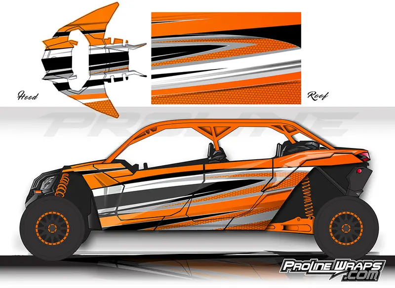 Proline Wraps Series Graphics - Atomic - Can-Am Maverick X3 - 4 Door 2