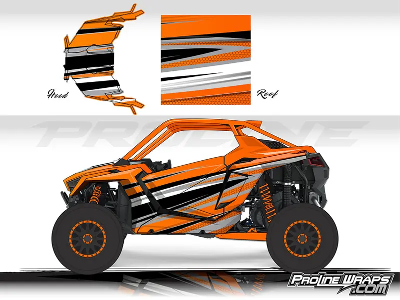 Proline Wraps Series Graphics - Atomic - Polaris Rzr Pro Xp 2