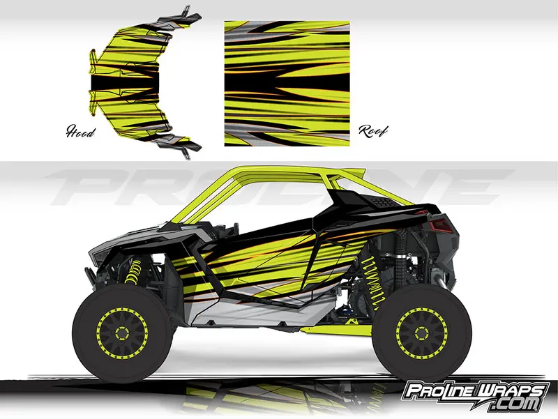 Proline Wraps Series Graphics - Blade - Polaris Rzr Pro Xp 1