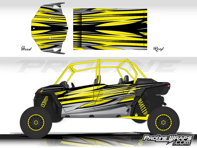 Proline Wraps Series Graphics - Blade - Polaris Rzr Xp 4 Turbo S 5