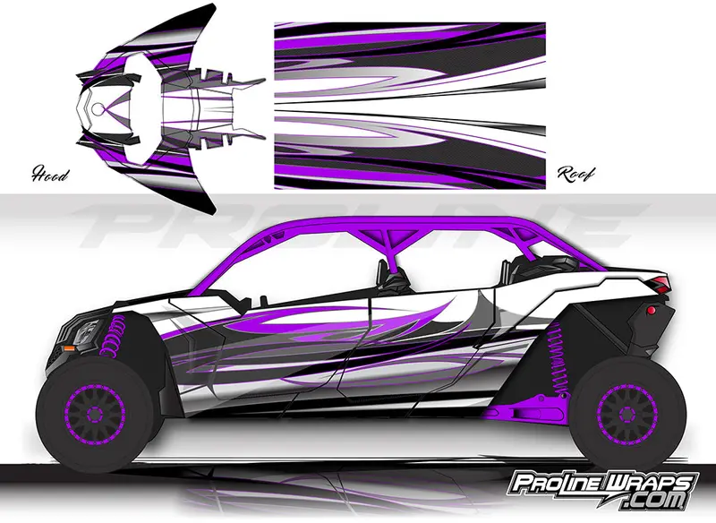 Proline Wraps Series Graphics - Blaze - Can-Am Maverick X3 - 4 Door 4