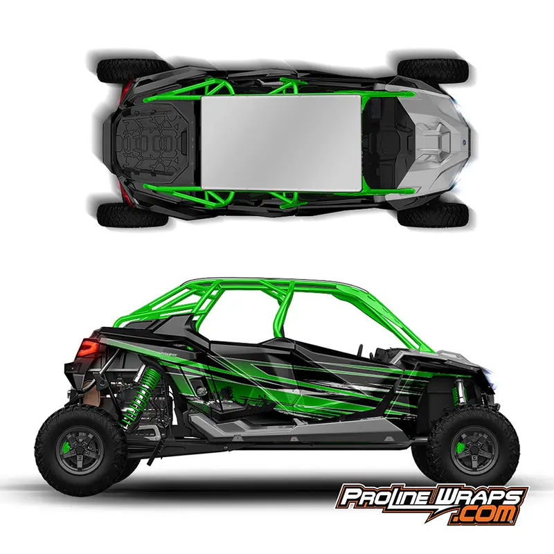 Proline Wraps Series Graphics - Burnout - Polaris Rzr Pro Xp4 1