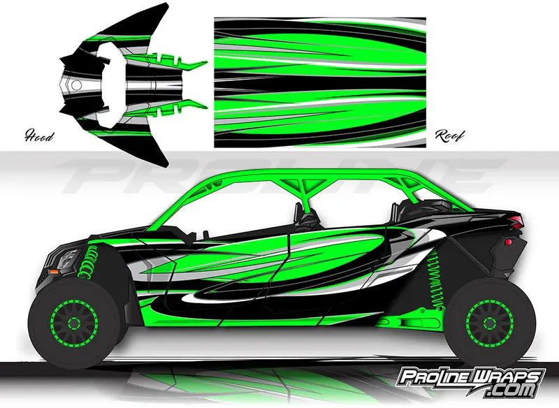 Proline Wraps Series Graphics - Cyclone - Can-Am Maverick X3 - 4 Door 2