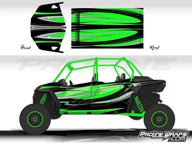 Proline Wraps Series Graphics - Cyclone - Polaris Rzr Xp 4 Turbo S 3
