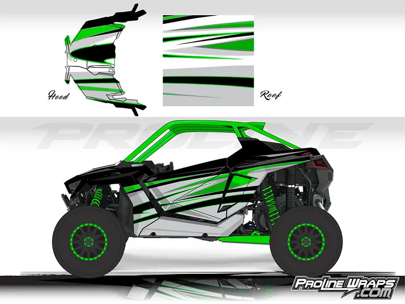 Proline Wraps Series Graphics - Deviant - Polaris Rzr Pro Xp 1