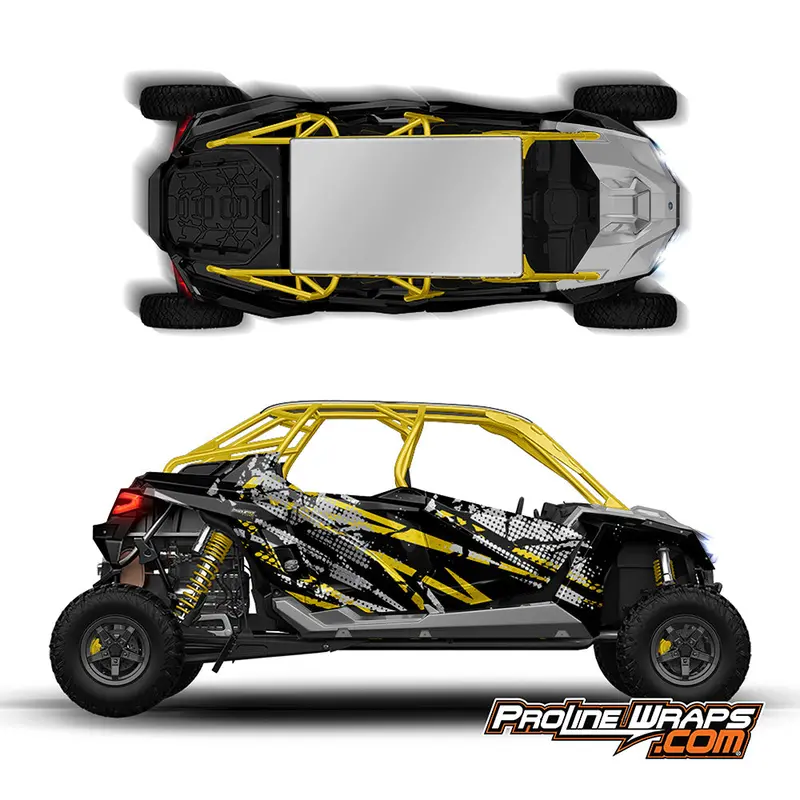 Proline Wraps Series Graphics - Dots Grunge - Polaris Rzr Pro Xp4 1