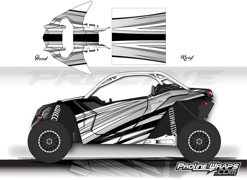 Proline Wraps Series Graphics - Galaxy - Can-Am Maverick X3 - 2 Door 4