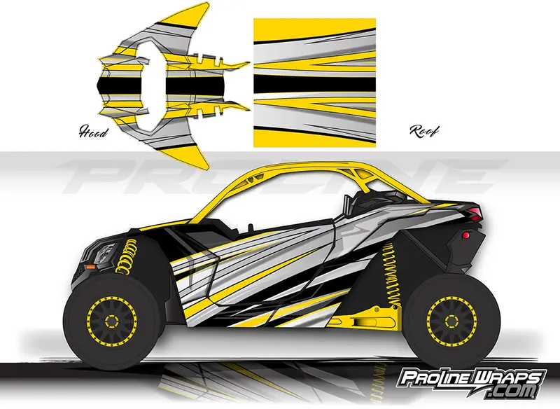 Proline Wraps Series Graphics - Galaxy - Can-Am Maverick X3 - 2 Door 5
