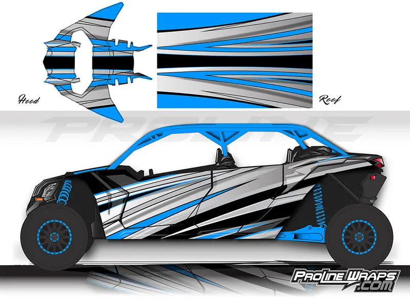 Proline Wraps Series Graphics - Galaxy - Can-Am Maverick X3 - 4 Door 2