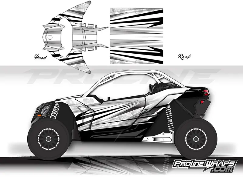 Proline Wraps Series Graphics - Granite - Can-Am Maverick X3 - 2 Door 4