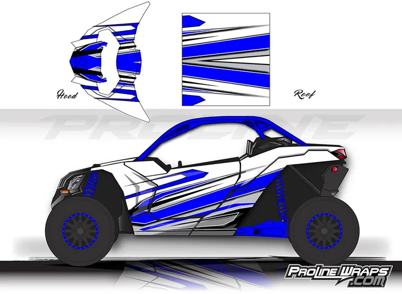 Proline Wraps Series Graphics - He1 - Can-Am Maverick X3 - 2 Door 1