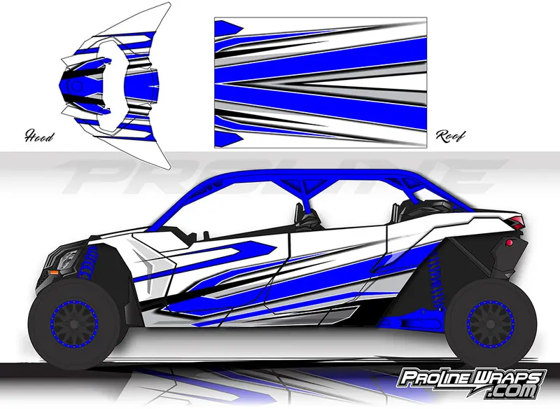 Proline Wraps Series Graphics - He1 - Can-Am Maverick X3 - 4 Door 1
