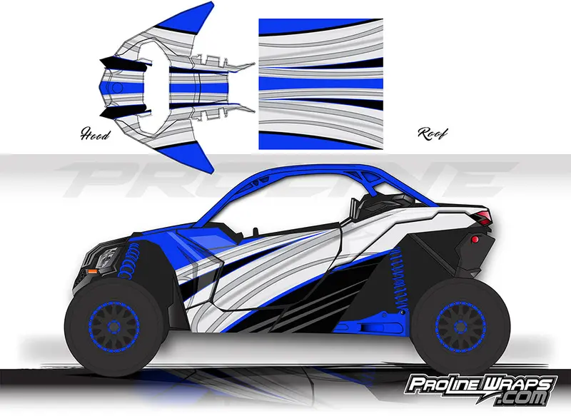 Proline Wraps Series Graphics - Ice - Can-Am Maverick X3 - 2 Door 1