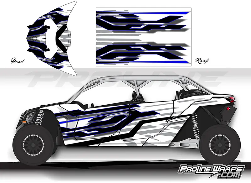 Proline Wraps Series Graphics -Matrix- Can-Am Maverick X3 - 4 Door 4