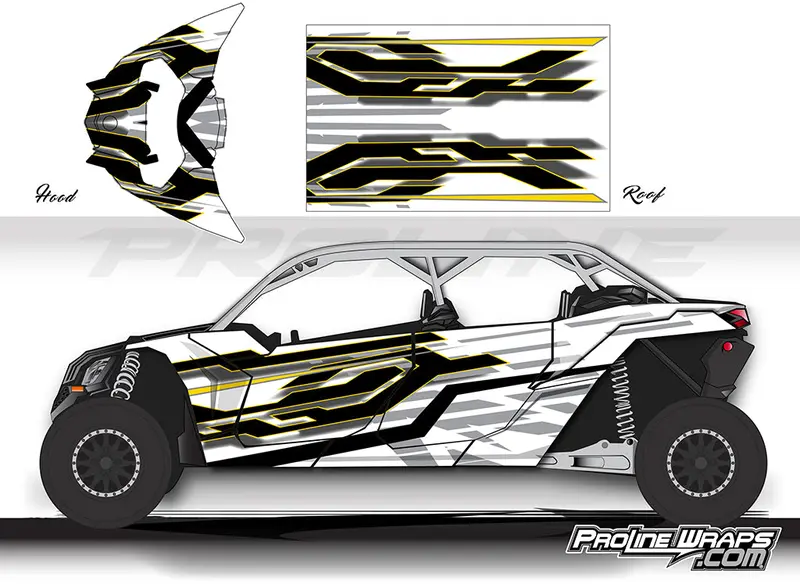 Proline Wraps Series Graphics -Matrix- Can-Am Maverick X3 - 4 Door 5