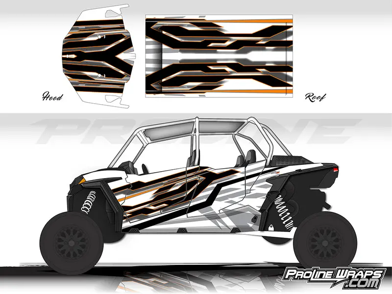 Proline Wraps Series Graphics - Matrix - Polaris Rzr Xp 4 1000 1