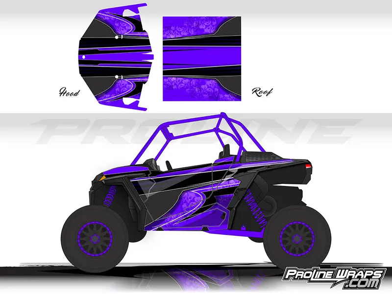 Proline Wraps Series Graphics - Poison - Polaris Rzr Xp 1000 2
