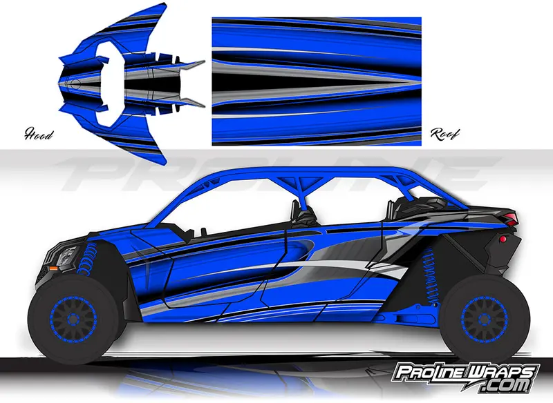 Proline Wraps Series Graphics - Throttle - Can-Am Maverick X3 - 4 Door 1