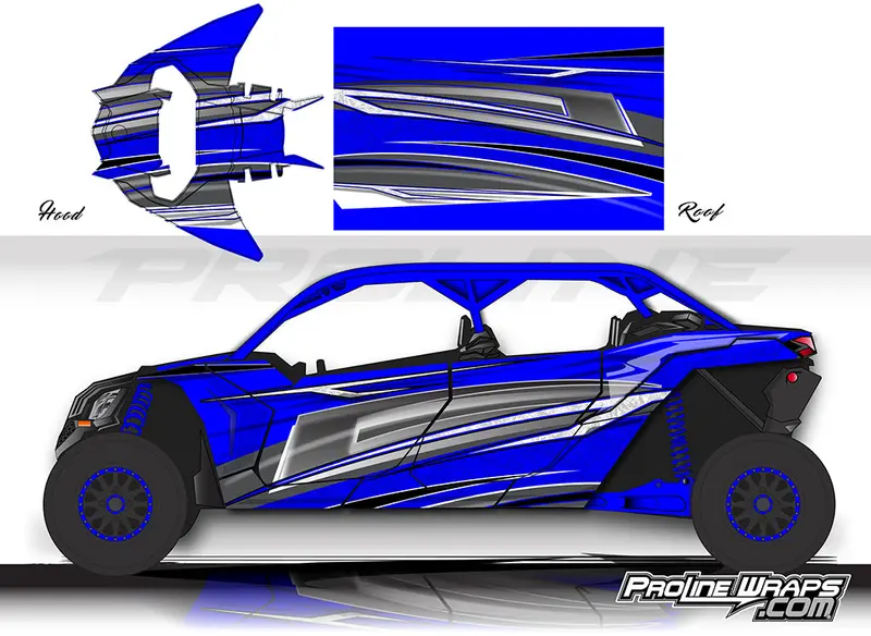 Proline Wraps Series Graphics - Vortex - Can-Am Maverick X3 - 4 Door 1
