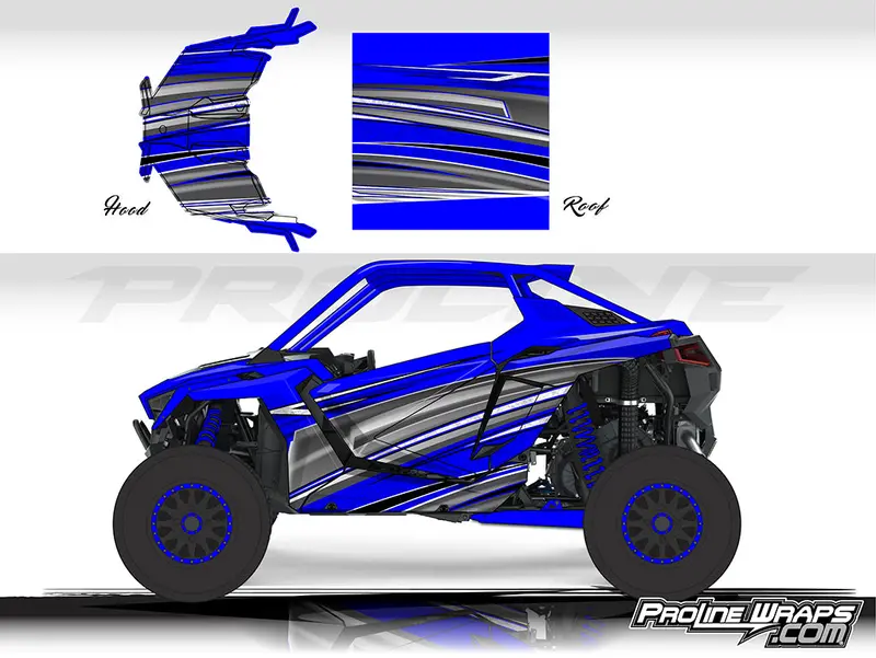 Proline Wraps Series Graphics - Vortex - Polaris Rzr Pro Xp 1
