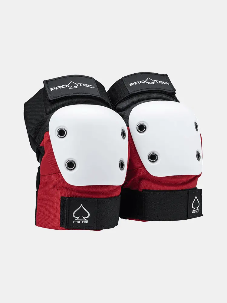 Protec Street Elbow Pads - Red / White / Black 1