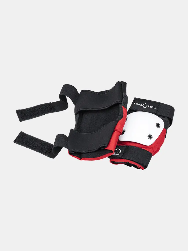 Protec Street Elbow Pads - Red / White / Black 2