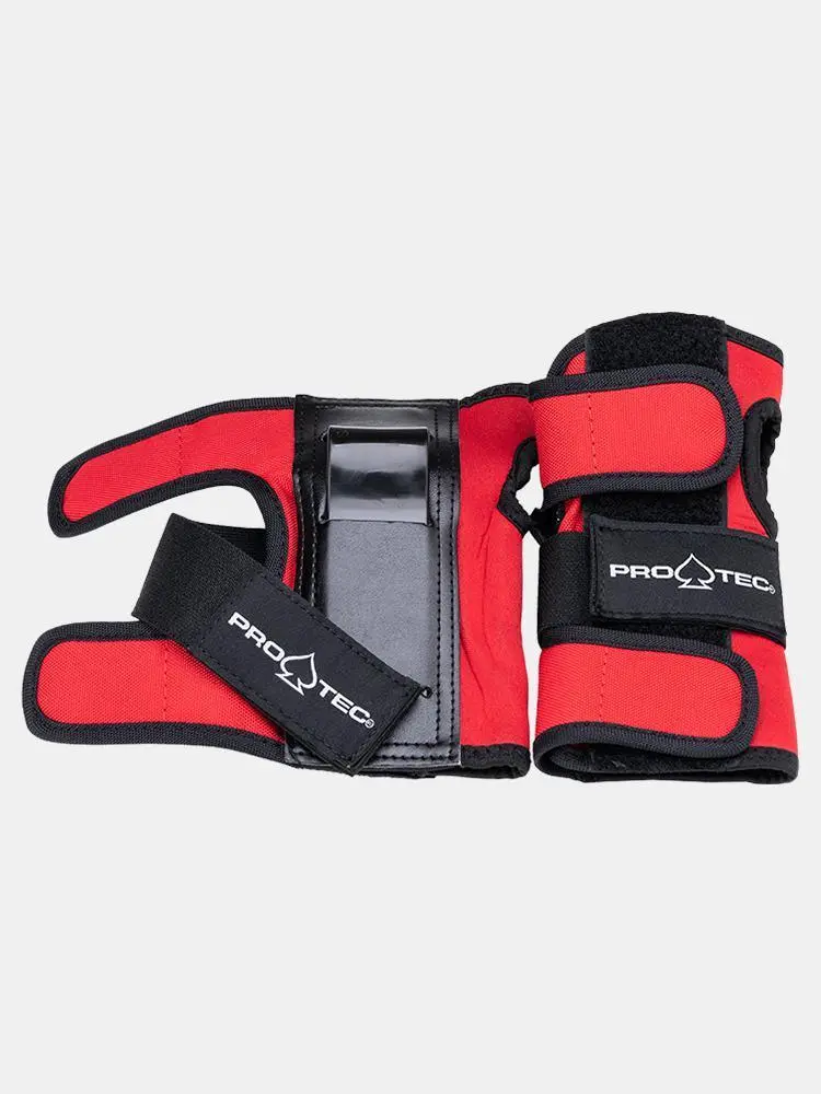 Protec Street Wrist Guards - Black / Red 1
