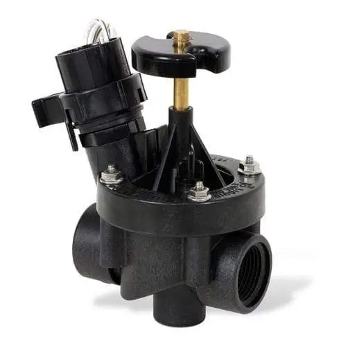 Rain Bird - 100Pesb - 1'' Pesb Inline Plastic Industrial Irrigation Valve W/ Scrubber And Flow Control - Female Pipe Thread 1