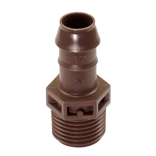 Rain Bird - Xffma050 - Xf Drip Adapter - 17Mm X 1/2'' Mpt 1